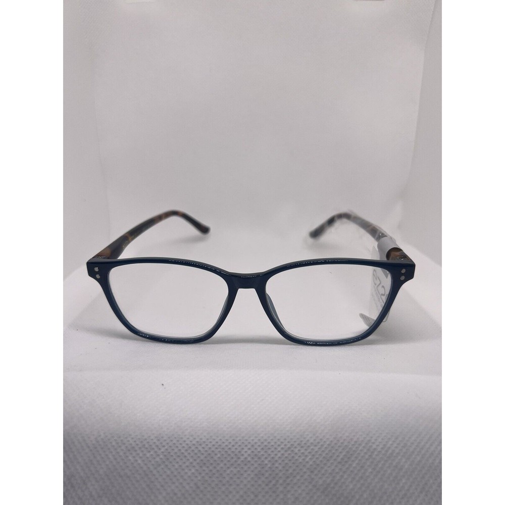 Foster Grant designer unisex ez2c reading glasses  +1.00 mag  blue  tortoise